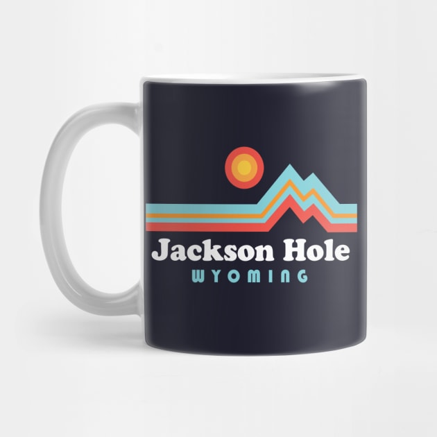 Jackson Hole Wyoming Vintage Mountains Grand Tetons by PodDesignShop